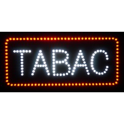 TABAC rouge/blanc 48X24X2,5cm